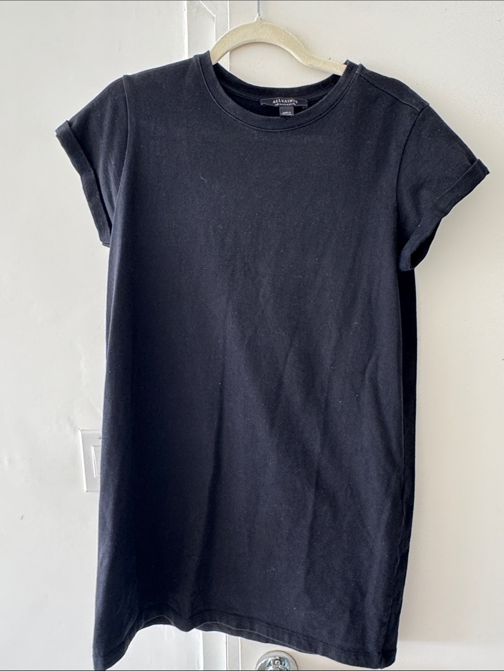 All Saints Black T-Shirt dress Sz 6